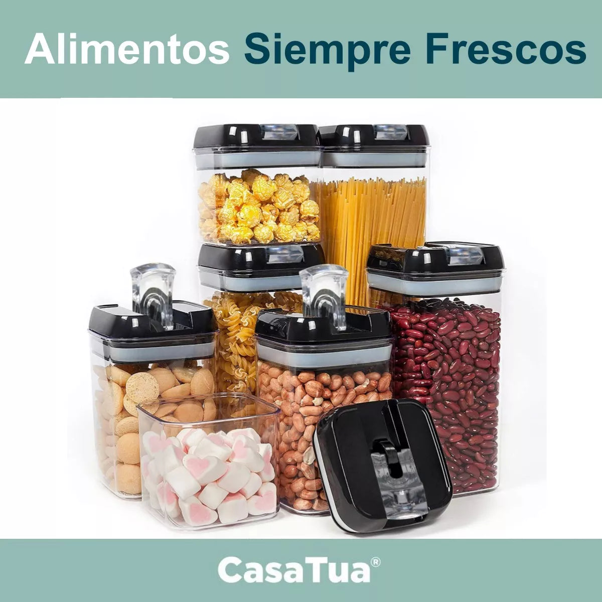 Set  Utencilios Para Alimentos Por 7