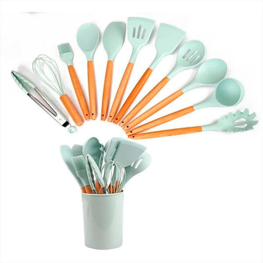 Set Utensilios Para Cocina en Silicona 1