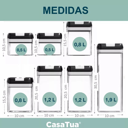 Set  Utencilios Para Alimentos Por 7