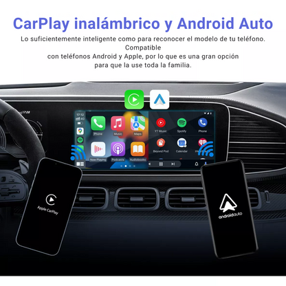 Adaptador Inalámbrico 3-en-1 Play2Video Pro para CarPlay/Android auto