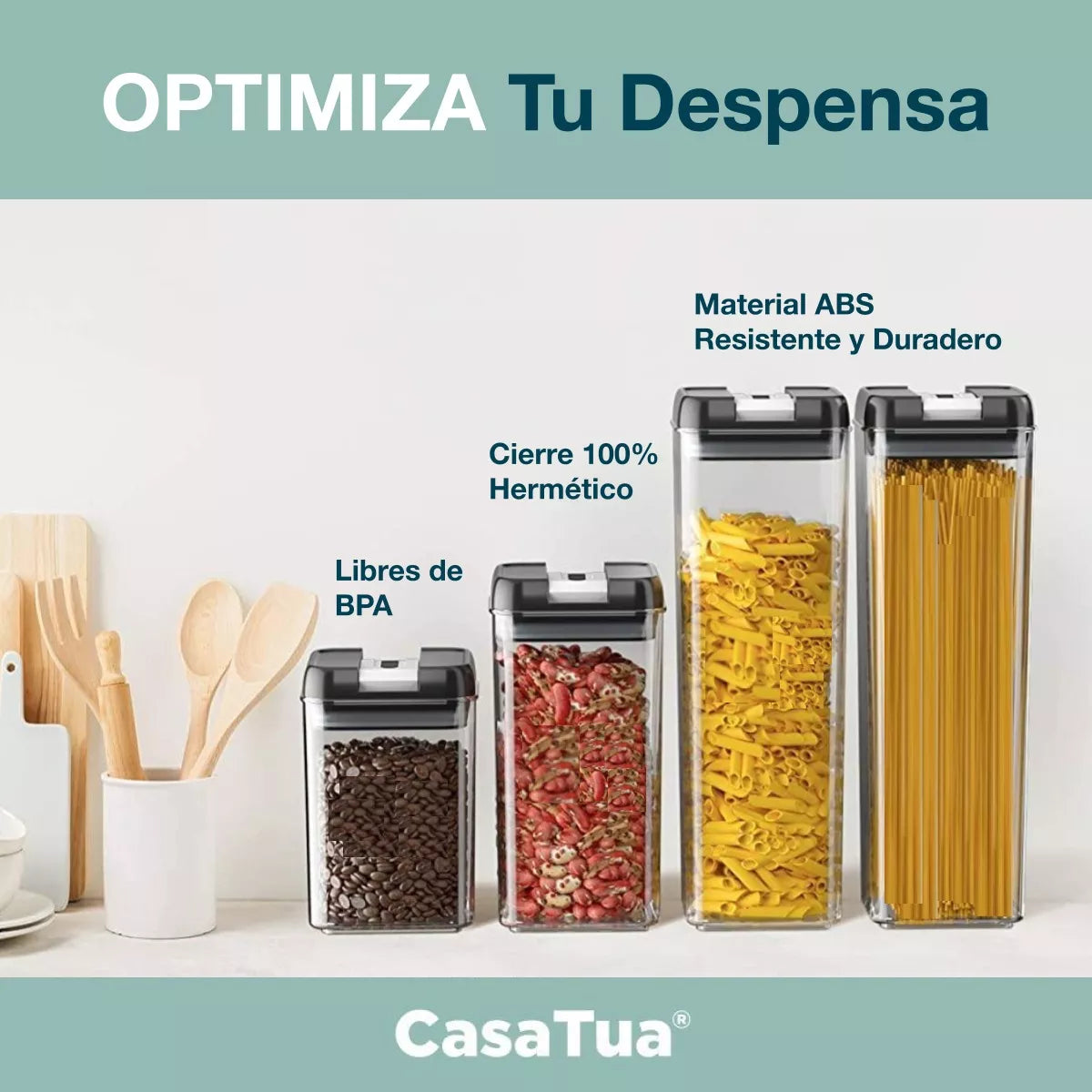 Set  Utencilios Para Alimentos Por 7