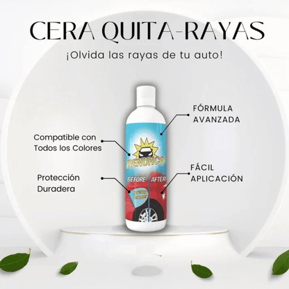 Cera Quita Rayones + Aplicador de Cera y Paño de Microfibra