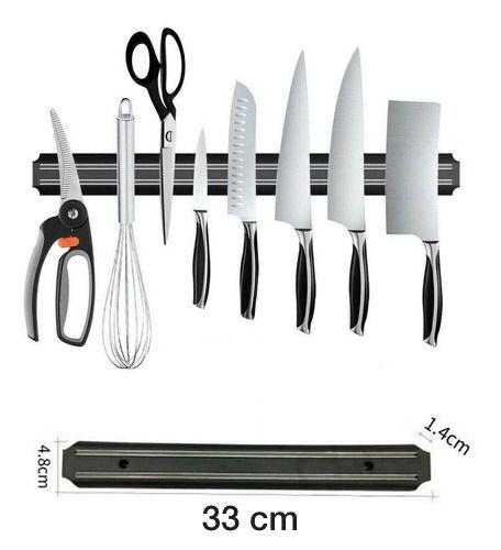 Kit X2 Base Magnetica Para Cuchillo 38cm